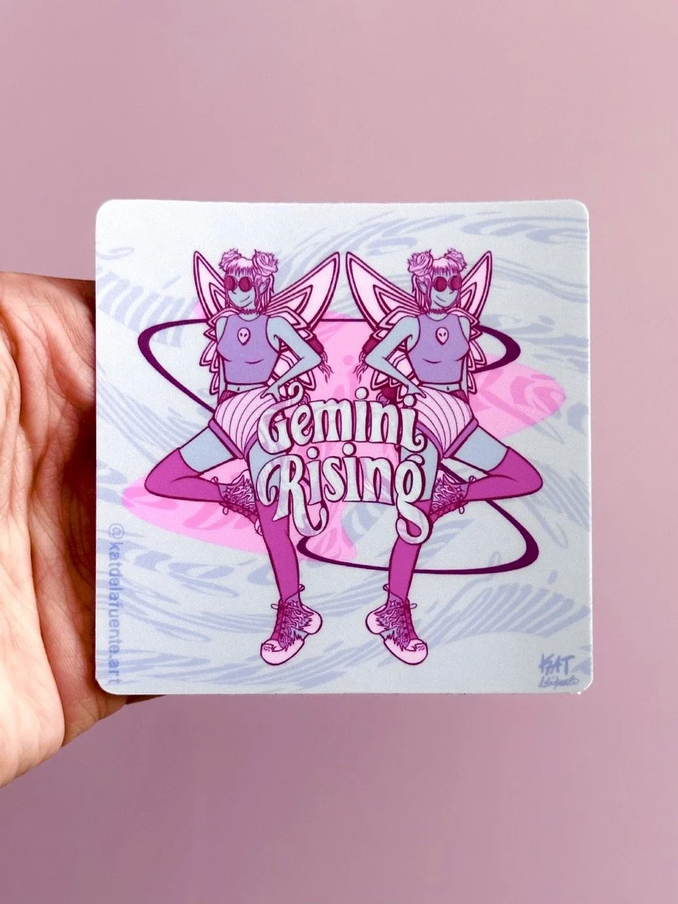 Gemini Rising Sticker — Studio Katzilla